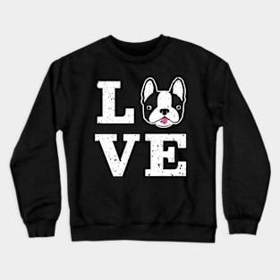 Boston Terrier Dog Love Crewneck Sweatshirt